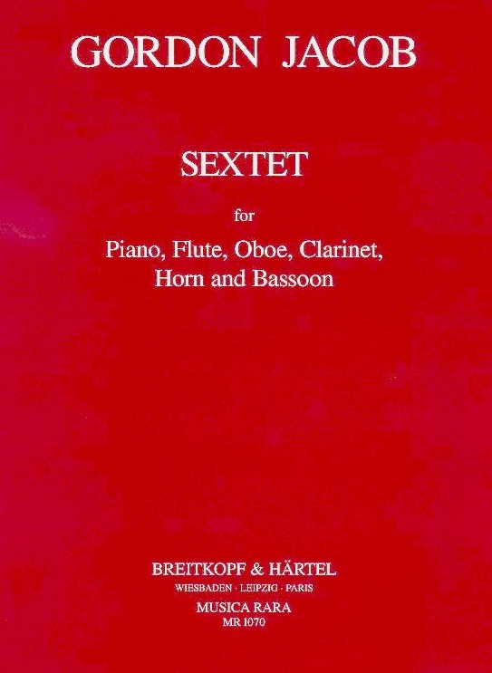 G. Jacob: Sextett fr Holzblserquintett<br>+ Klavier (1957) - Stimmen + Partitur