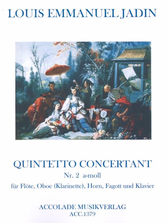 L. Jadin(1768-1853) Zweites Quintett<br>a-moll - Flte, Oboe, Horn, Fagott+Klav.