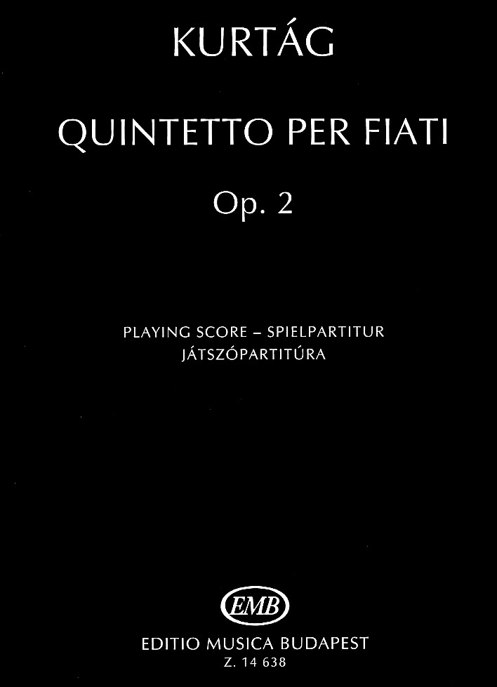 G. Kurtag: Quintett op. 2 fr<br>Holzblserquintett - Spielpartitur