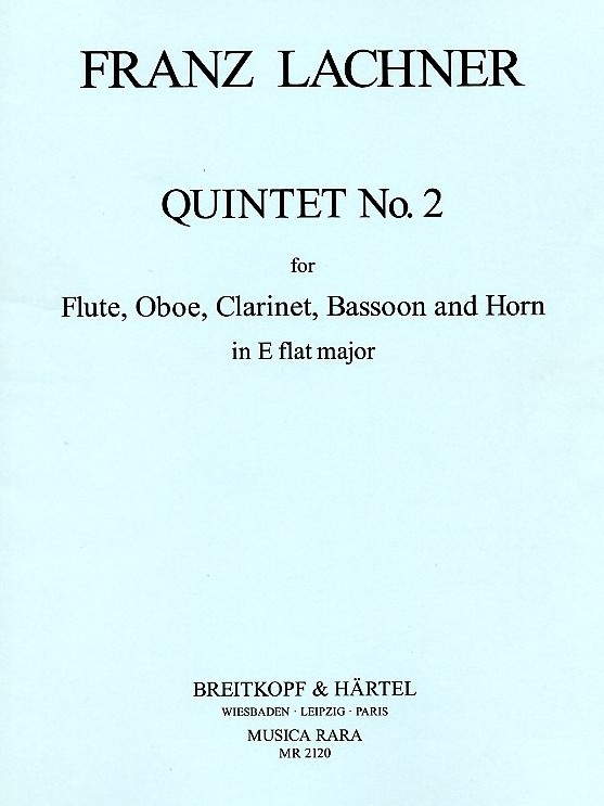 F. Lachner(1803-90): Quintett Es-Dur<br>Nr. 2 - fr Holzblserquintett - Stimmen