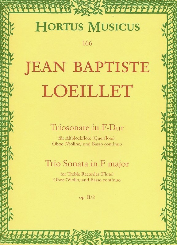 J.B. Loeillet: Triosonate F-Dur<br>op. II/2 - fr 2 Oboen + BC
