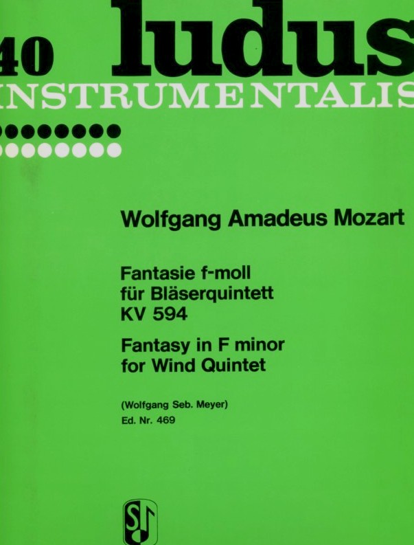 W.A. Mozart: Fantasie f-moll KV 594 fr<br>Holzblserquintett