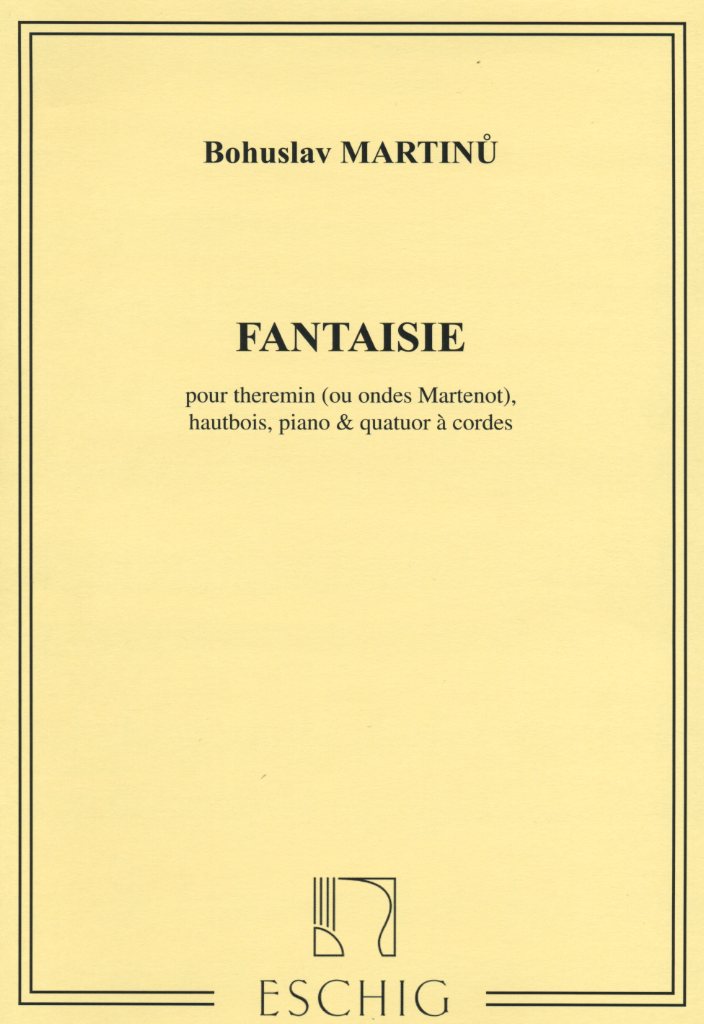B. Martinu: Fantasie fr Oboe, Streich-<br>quartett, Theremin + Klavier - Stimmen