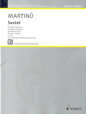 B. Martinu: Sextett fr Flte, Oboe, Kla<br>2 Fagotte + Klavier - Stimmen + Partitur
