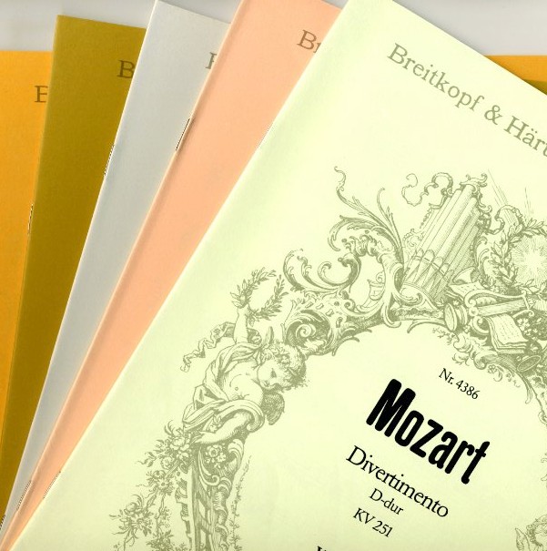 W.A. Mozart: Divertimento KV 251 / Oboe,<br>2 Hrner, Streicher (Harmonie+3/3/2/1)
