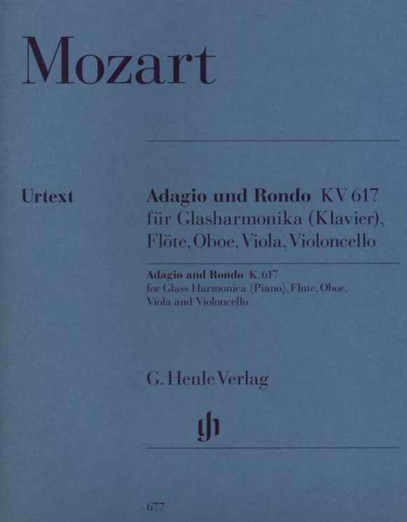 W.A. Mozart: Adagio+Rondo KV 617 /Oboe<br>Flte, Va, Vc-Glasharm.(Klavier)/Henle