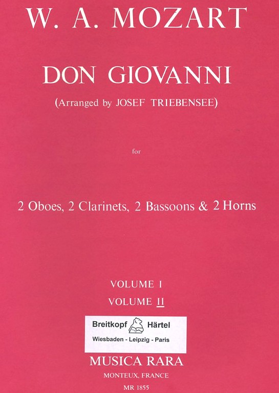 W.A. Mozart: &acute;Don Giovanni&acute; fr<br>Blseroktett Bd. 2 - bearb. Triebensee
