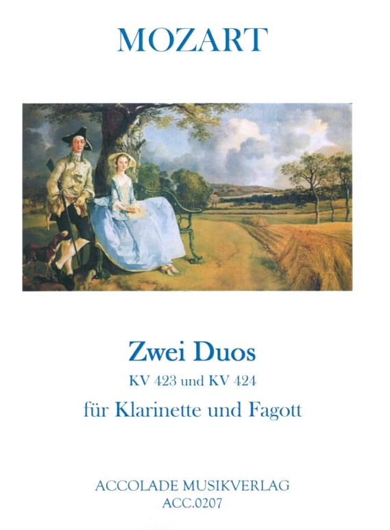 W.A. Mozart:  2 Duos KV 423+424<br>fr Klarinette + Fagott (orig. Vl + Va)