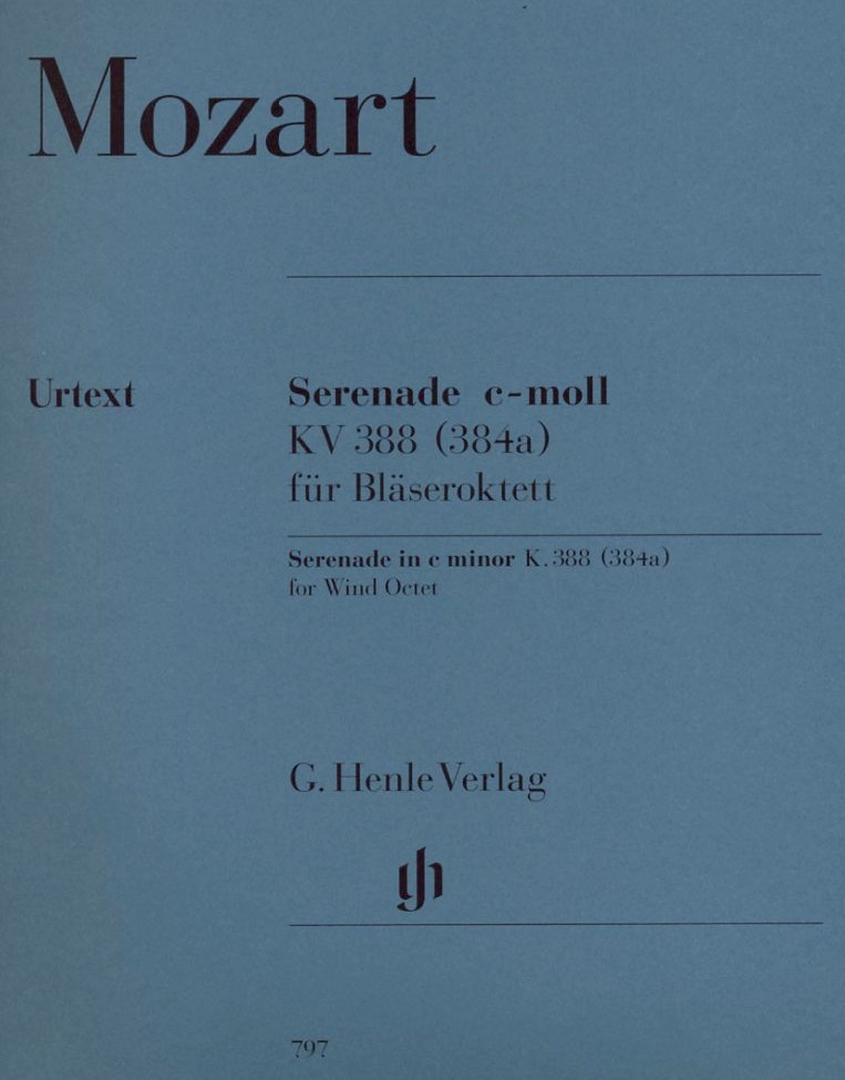 W.A. Mozart: Serenade No. 12 c-moll<br>KV 388 - Blseroktett / Stimmen /Henle
