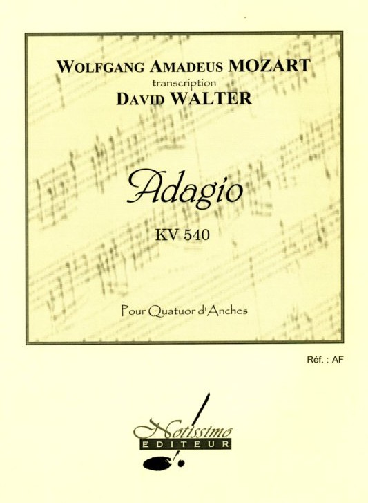 W.A. Mozart: Adagio KV 540 - arr. fr<br>Oboe, Oboe damore, EH + Fag./ D.Walter