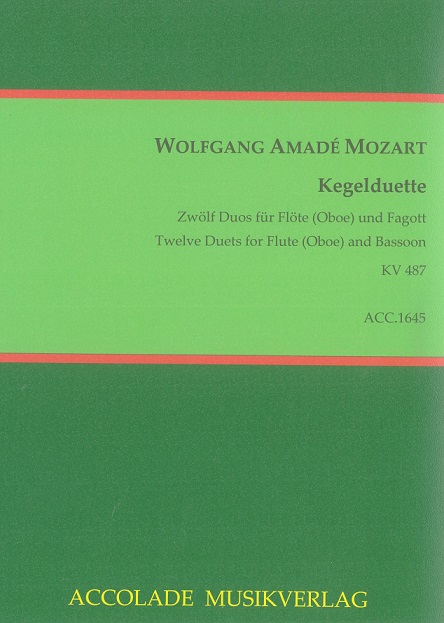 W.A. Mozart: Kegel-Duette KV 487<br>gesetzt fr Oboe (Flte) + Fagott