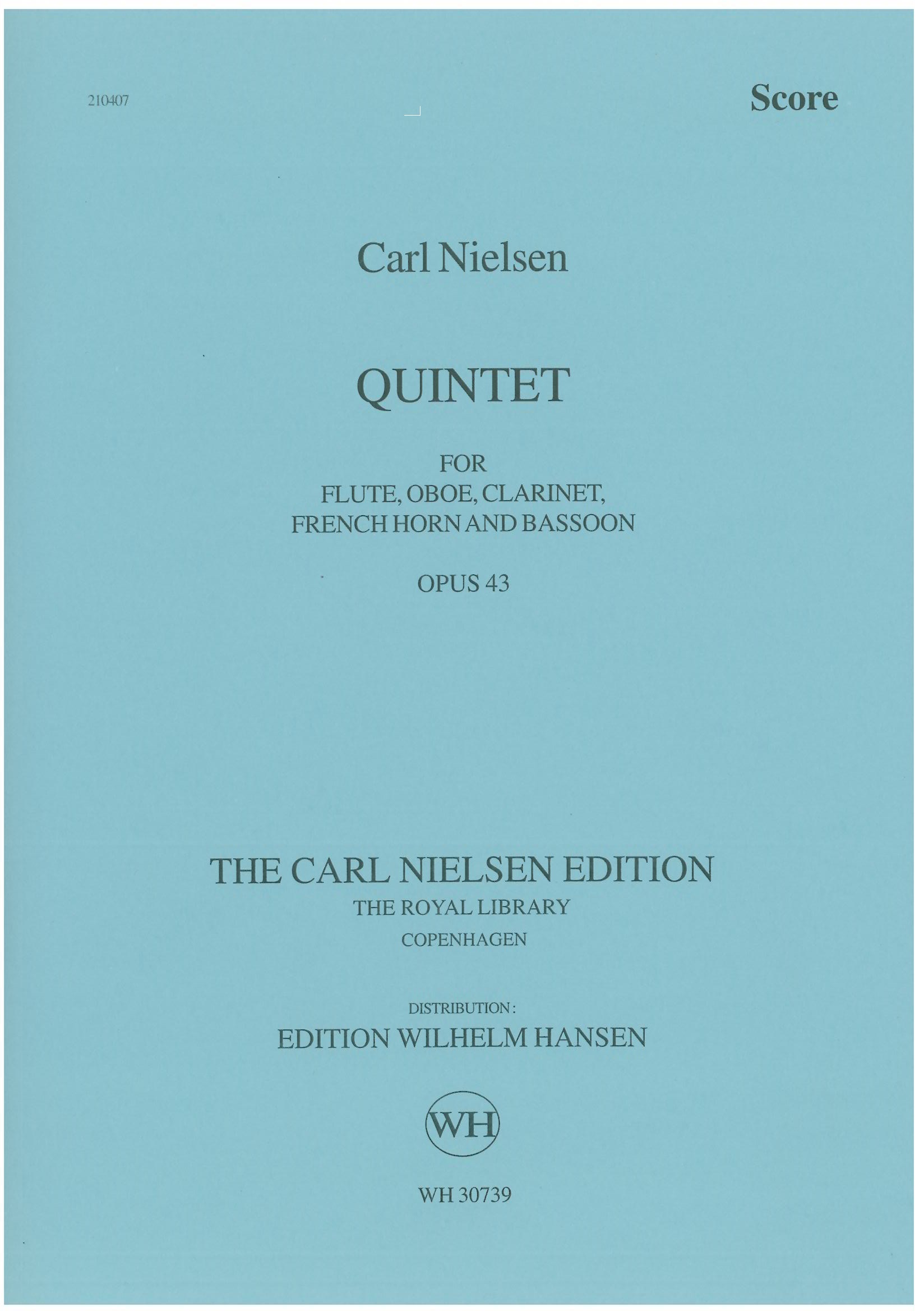 C. Nielsen: Quintet op. 43 A-Dur<br>fr Holzblserquinett - Partitur