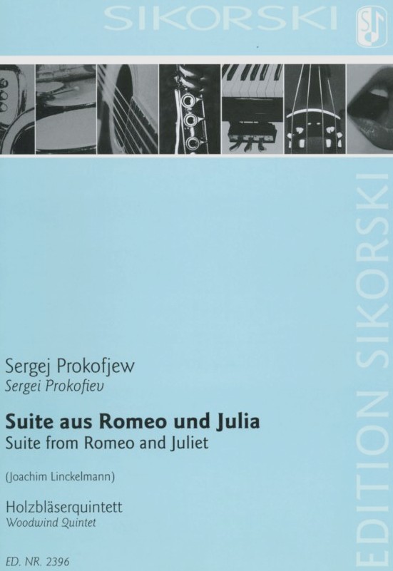 S. Prokofiev: &acute;Romeo + Julia&acute; ges. fr<br>Holzblserquintett - arr. J. Linckelmann