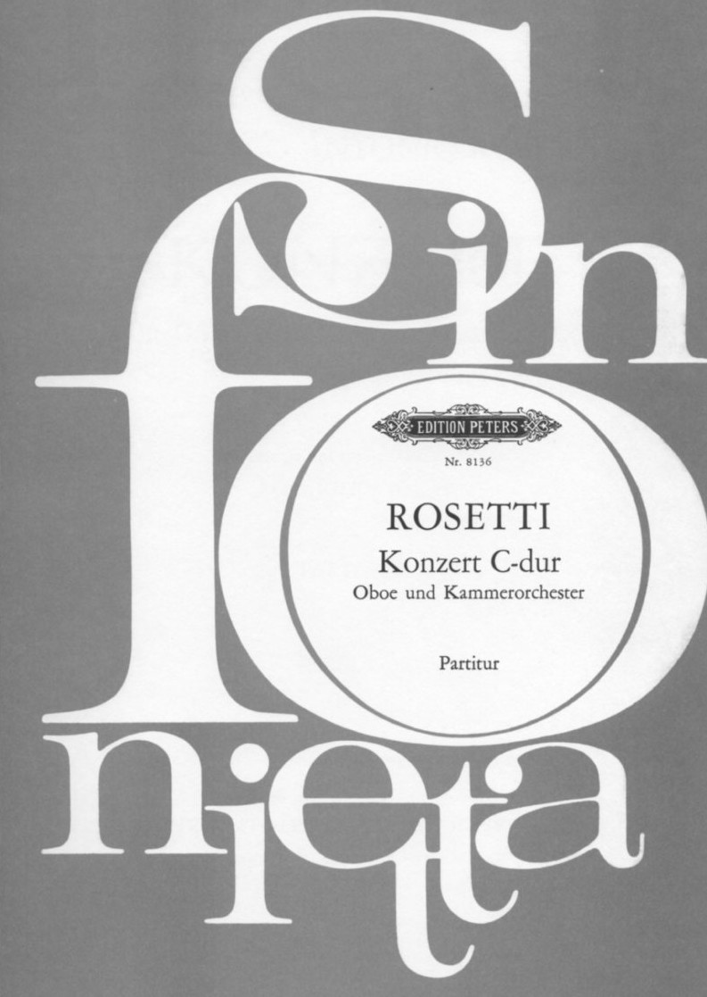 Rosetti: Konzert C-dur fr Oboe +<br>Kammerorchester - Partitur