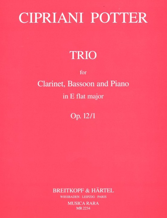 C. Potter(1792-1871): Trio op. 12/1 fr<br>Klarinette, Fagott + Klavier
