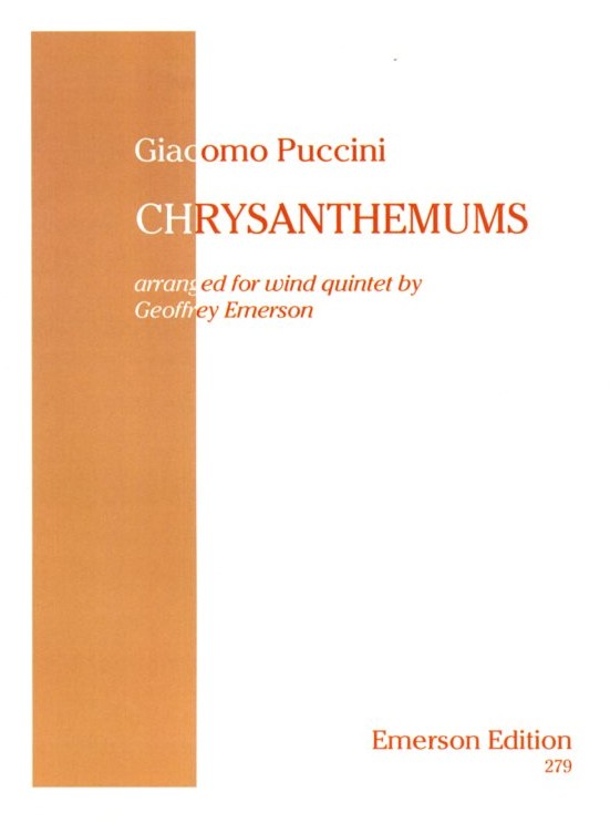 G. Puccini: &acute;Chrysanthemums&acute; - ges.<br>fr Holzblserquintett - Simmen