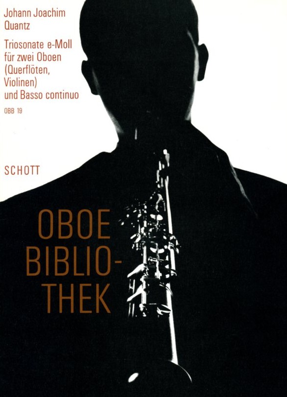J.J. Quantz: Triosonate e-moll<br>fr 2 Oboen + BC / Schott