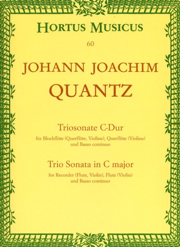 J.J. Quantz: Triosonate C-Dur fr<br>2 Oboe (Abfl) + BC - HM