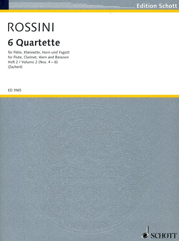 Rossini: Sechs Quartette für Holzbläser<br>Bd. II - No. 4-6