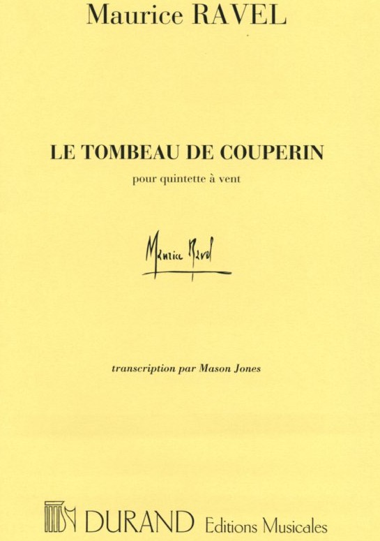 M. Ravel: &acute;Le Tombeau de Couperin&acute;<br>bearb. fr Holzblserquintett /Stimmen