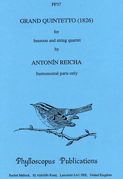 A. Reicha: Grand Quintetto (1826)<br>fr Fagott + Streichquartett