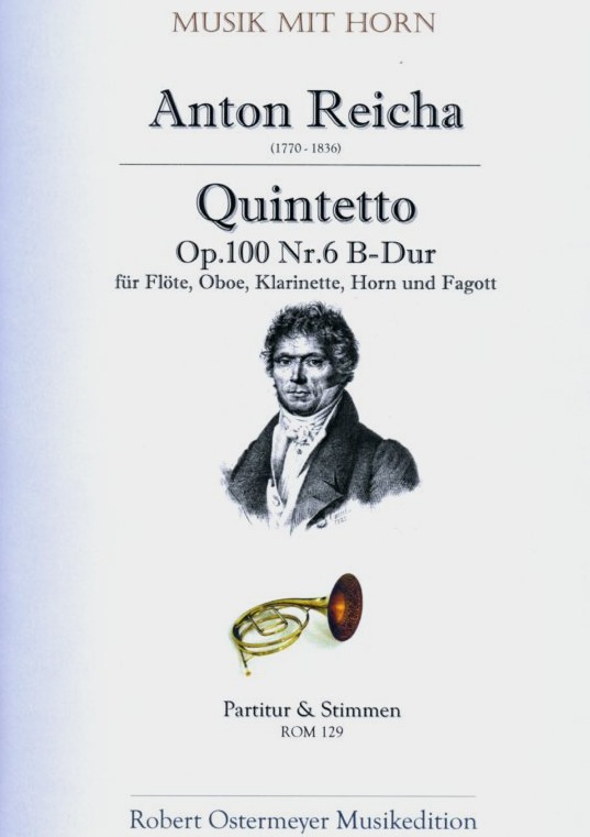 A. Reicha Quintett B-Dur op. 100/6<br>fr Blserquintett - Stimmen + Partitur