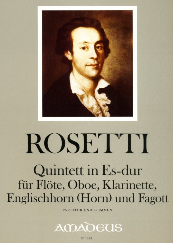 A. Rosetti: Quintett Es-Dur fr Flte,<br>Oboe, Engl. Horn, Klarinette + Fagott