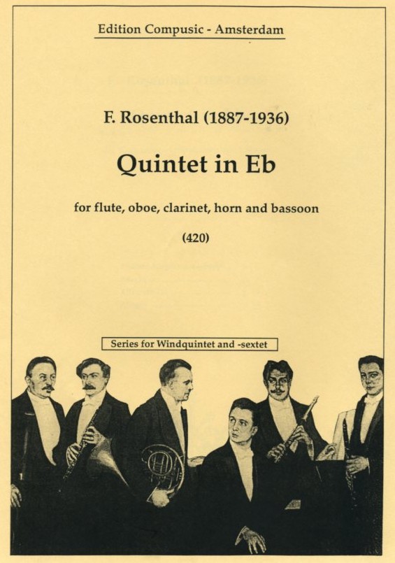 F. Rosenthal(1887-1936): Quintett in<br>Es-Dur - Holzblserquintett - Stimmen +