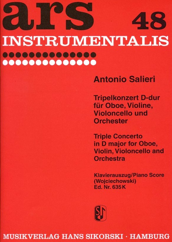 A. Salieri: Konzert D-Dur fr Oboe,<br>Violine + V.cello - KA