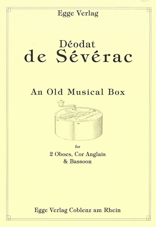 D.de Severac(1872-1921): An Old Music Bo<br>fr 2 Oboen, Engl. Horn + Fagott