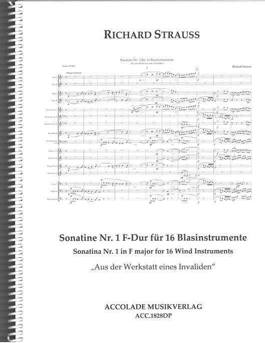 R. Strauss: Sonatine No. 1 F-Dur<br>"Aus der Werkstatt" - 16 Blser / Dirigi