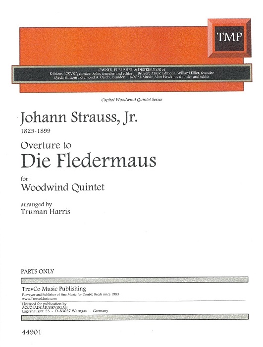 J. Strauss: Die Fledermuss -Overture<br>Holzbläserquintett /Stimmen -arr. T. Har