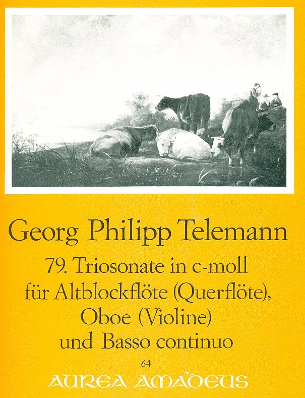 G.Ph. Telemann: 79. Triosonate<br>c-moll TWV 42:c7 - fr Oboe, Altbfl.+BC