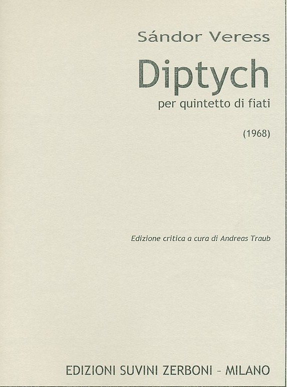 S. Veress(1907-1992): &acute;Diptych&acute; (1968)<br>fr Holzblserquintett / Partitur