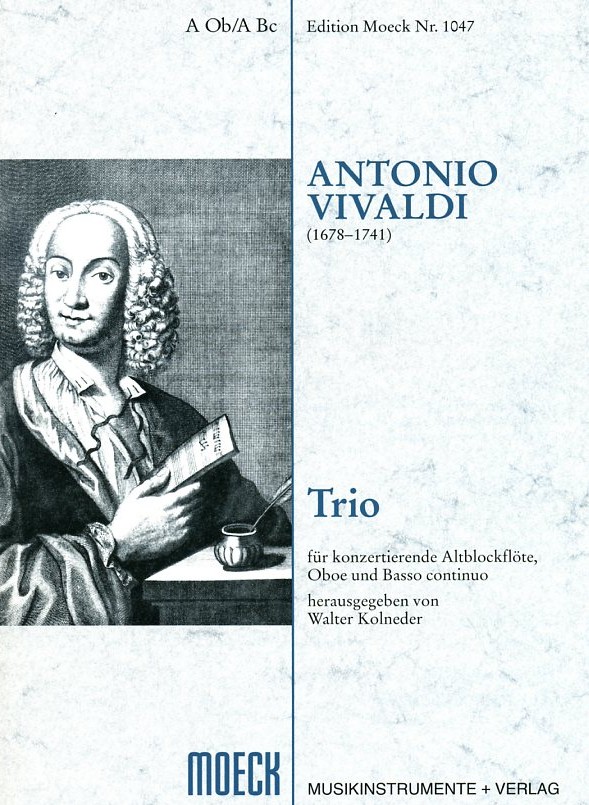 A. Vivaldi: Triosonate g-moll F XII/4<br>RV 103 fr Flte, Oboe + BC /Moeck