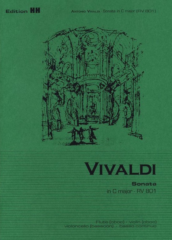A. Vivaldi: Sonate C-Dur RV 801 fr<br>Flte (Ob), Viol. (Ob), Fag (Vc) + BC