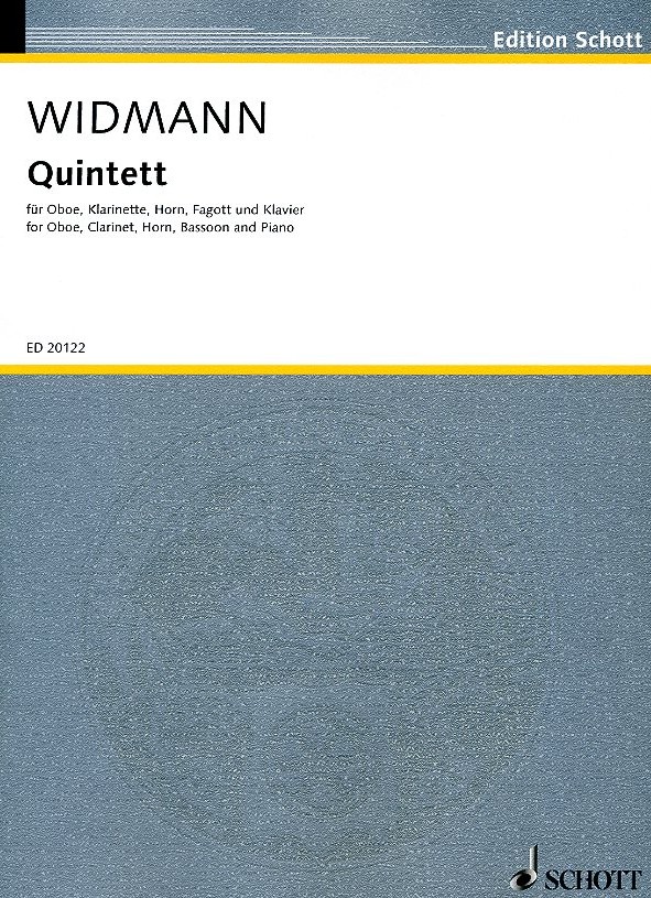 J. Widmann: Quintett fr Klavier +<br>4 Holzblser - Stimmen + Partitur