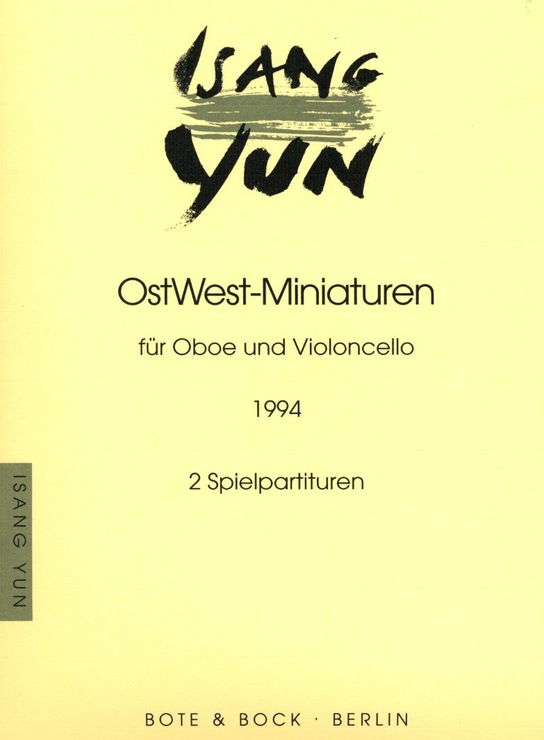 I. Yun: Ost-West Miniaturen fr<br>Oboe und Cello
