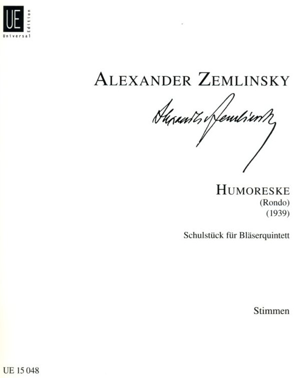 A. Zemlinsky: Humoreske (Rondo), Stimmen<br>Holzblserquintett